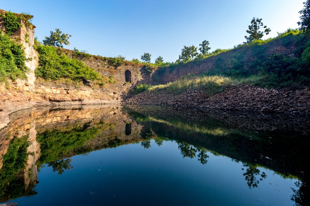 The stepwell inside the fort